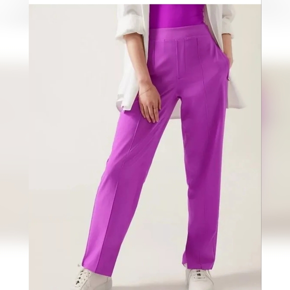 ATHLETA Women's Brooklyn Heights Pant in "Jazzy Purple" Size 8 New with Tags - Picture 2 of 16